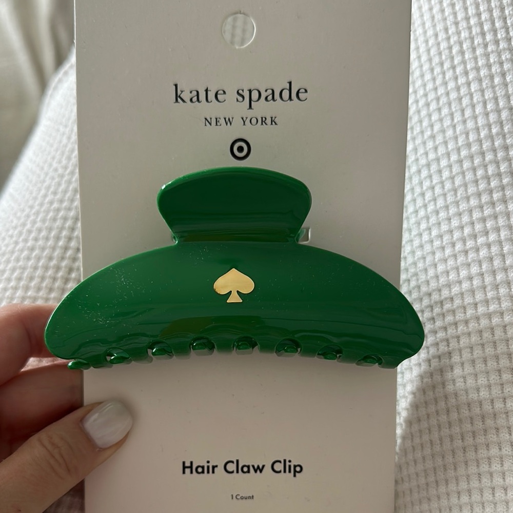 Kate Spade Green Hair Claw Clip